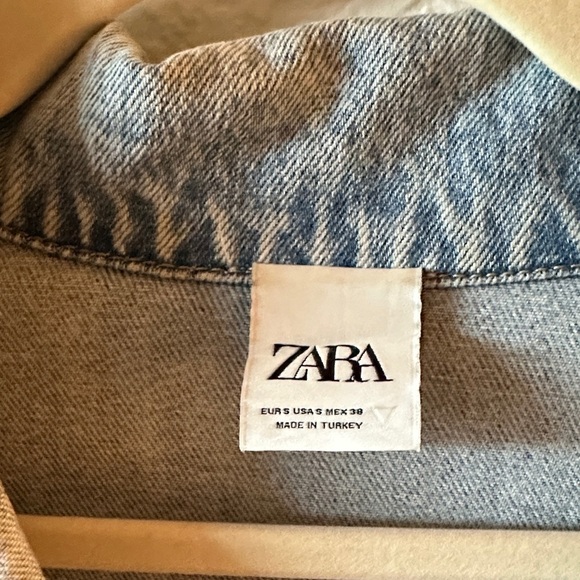 Zara Light Blue Half-Zip Jacket - Picture 3 of 5